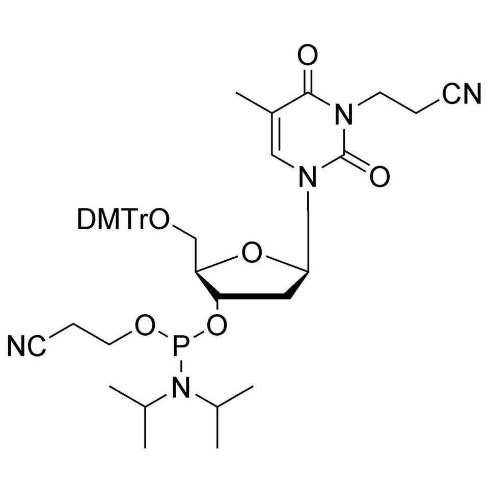 3-(2-Cyanoethyl)-T CE-Phosphoramidite, BULK (g), Glass Screw-Top